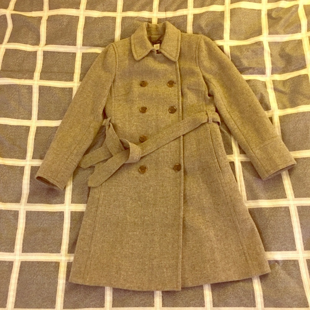 J. CREW Grey Wool Coat