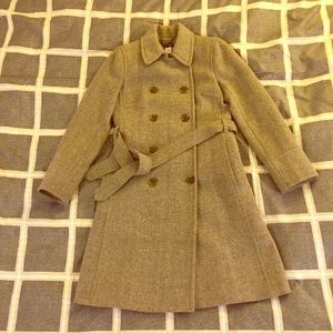 J. CREW Grey Wool Coat