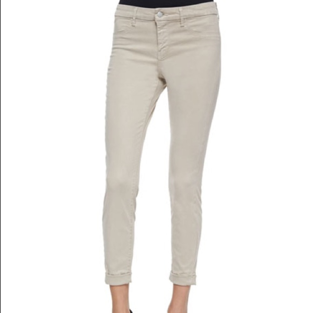 J Brand Women's Anja Cuffed Pants Concrete Dust 25