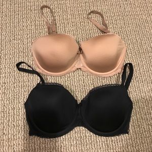 Black and Tan Chantelle Bras