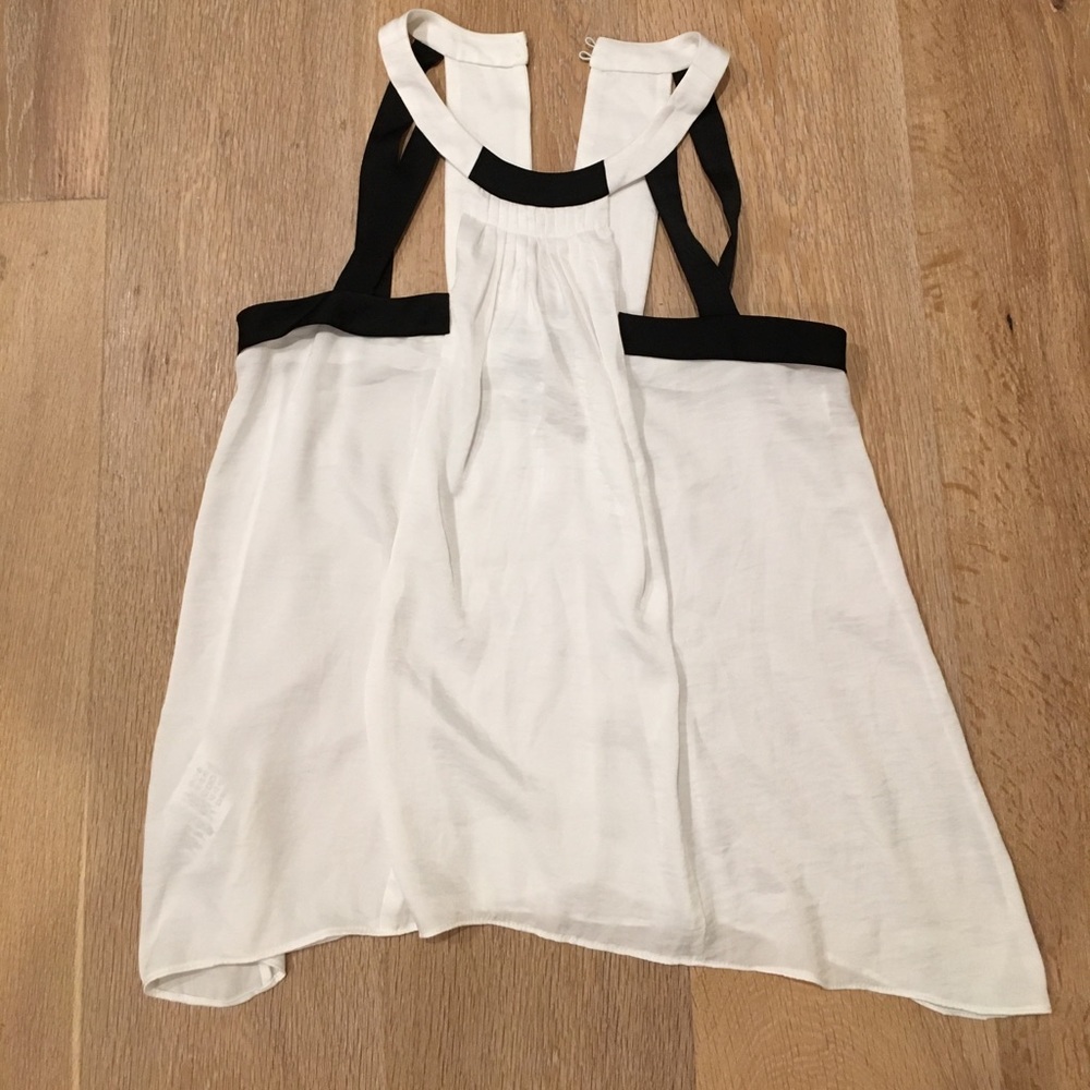 White BCBG Strappy Tank Top XS