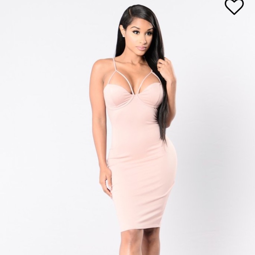 Mauve midi dress spaghetti strap back zipper