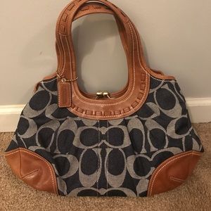 Coach denim handbag