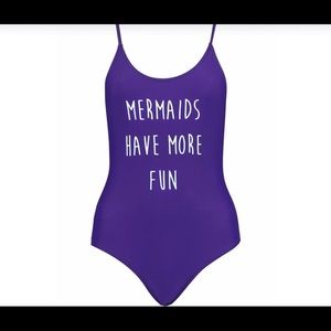 One piece bathing suit