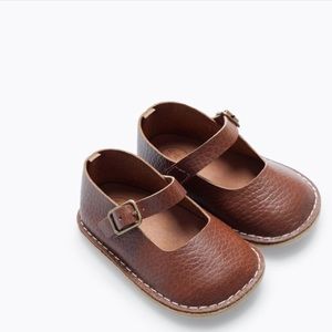 Mini Zara brown Mary Jane