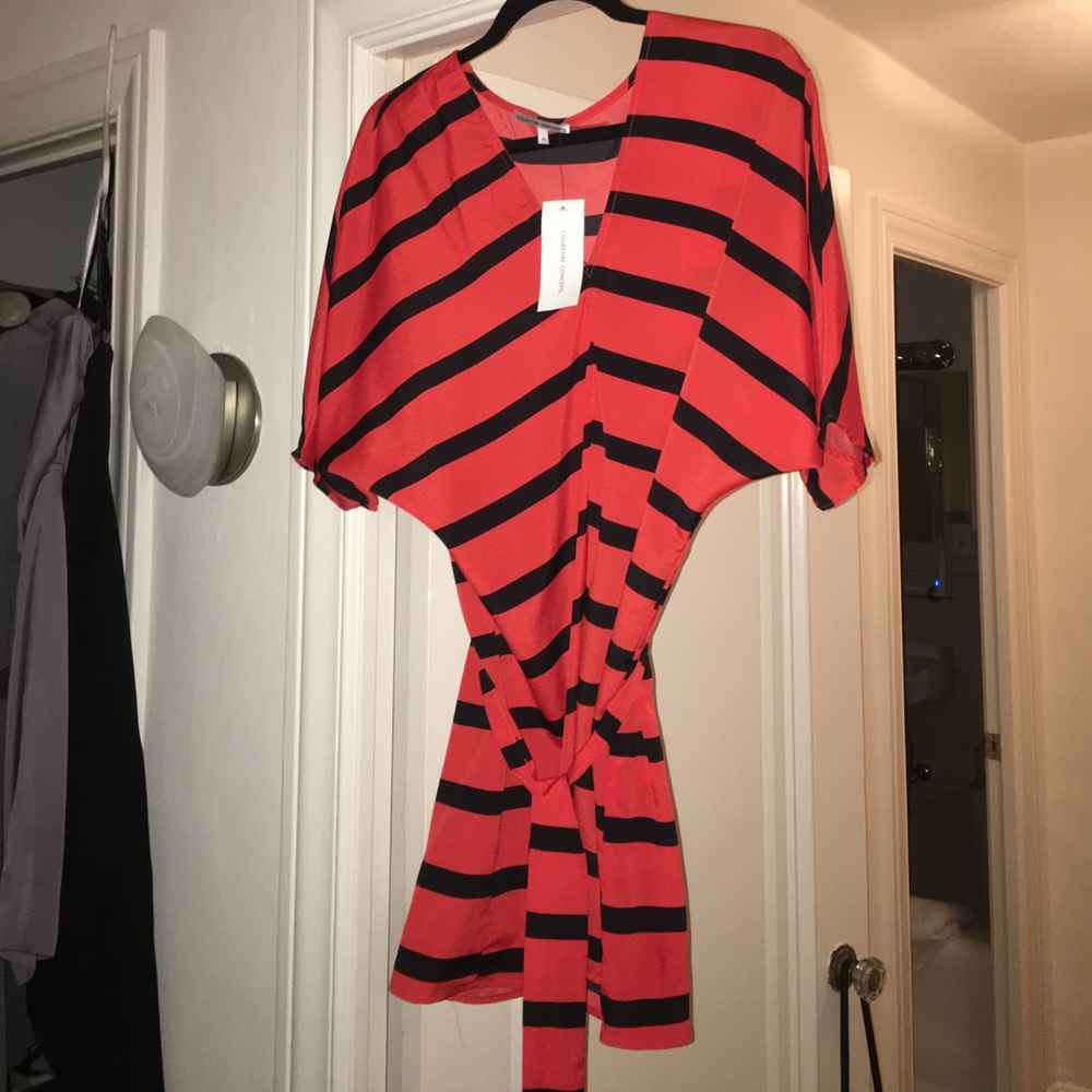 NWT Collective Concepts Belted Tie Dress. Size M