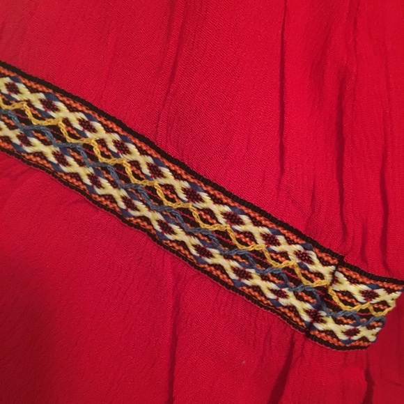 Off the shoulders dress / tunic with pompon tassel - Picture 6 of 7