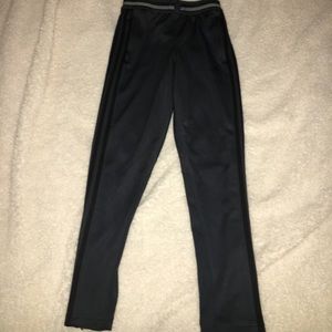 Grey Adidas Track Pants with Zippers