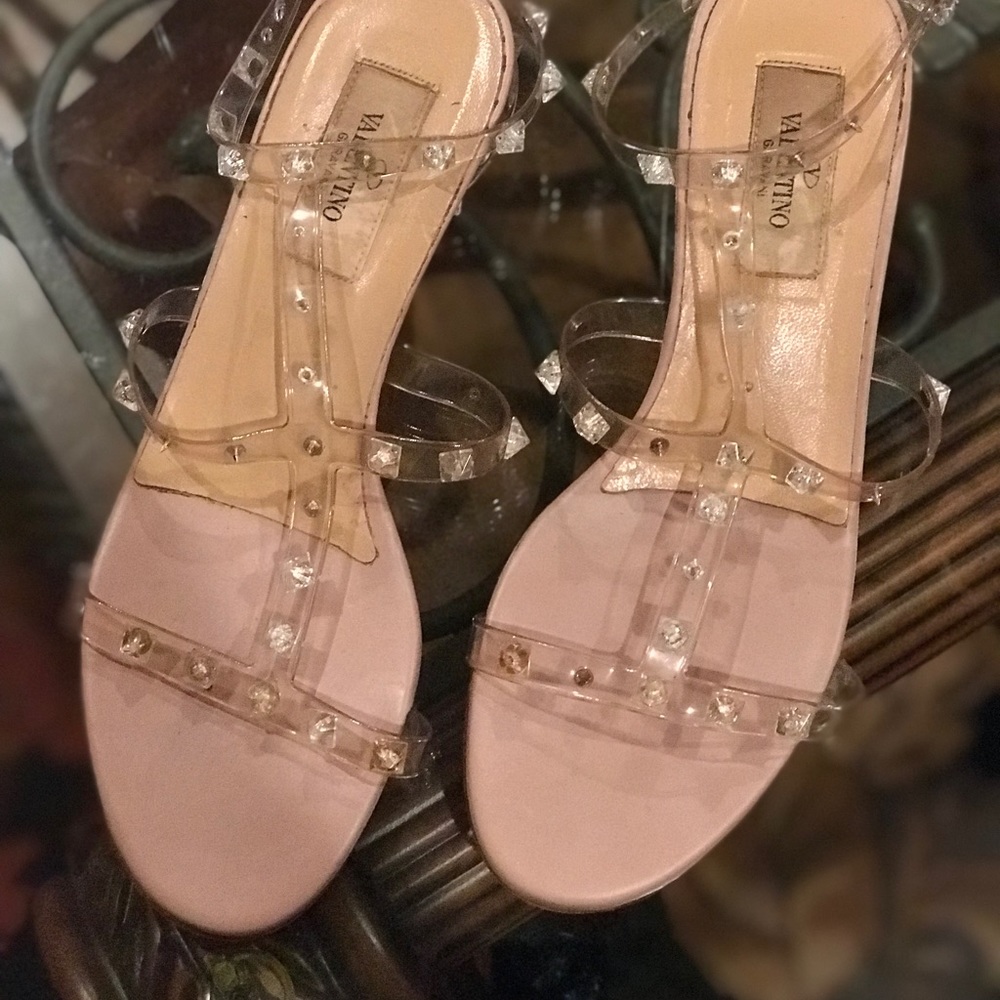 Authentic Valentino Clear Sandals