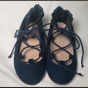 Zara lace ballerina shoes