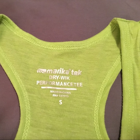 Lime Green Marika Tek Tank Top - Picture 2 of 5