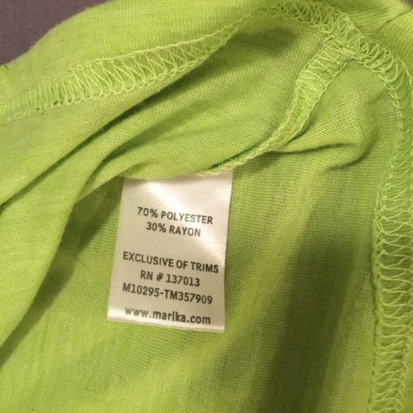 Lime Green Marika Tek Tank Top - Picture 3 of 5