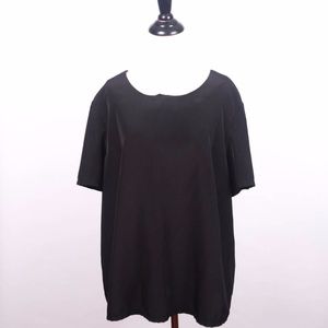 BLAIR black boxy mod blouse dress vintage matte