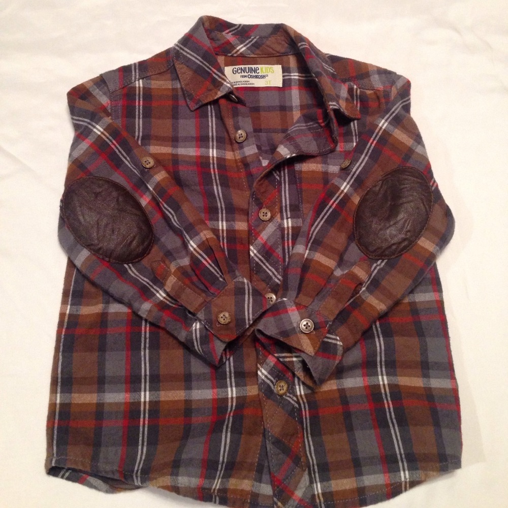 Boys 3T Osh Kosh Plaid Shirt