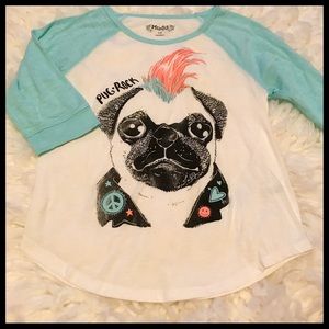 Girls size 7/8 Mudd 3/4 sleeve top