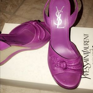 YSL WEDGE HEELS