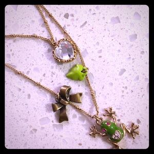 Betsey Johnson Frog Charm necklace