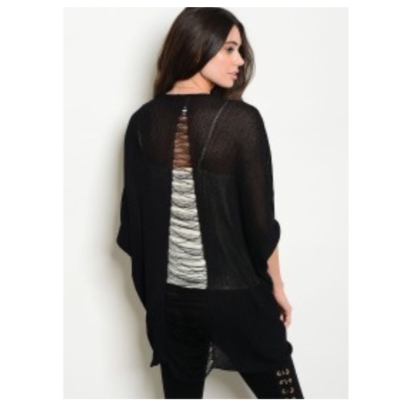 Charcoal Distressed Cardigan - Picture 3 of 5