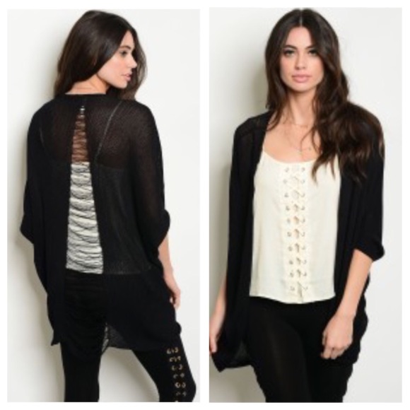 Charcoal Distressed Cardigan - Picture 2 of 5