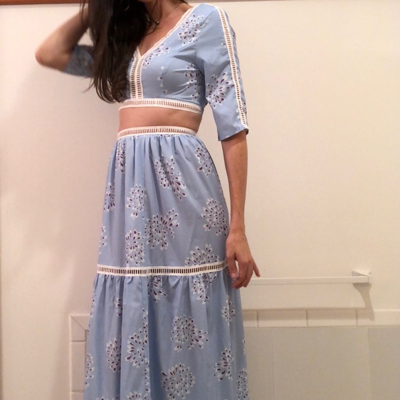 As seen on WAGS Miami - Crop top & maxi skirt, XS - Picture 3 of 6