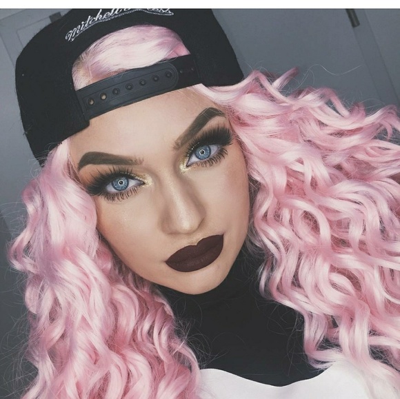 Pink White Tip Beauty Lacefront Wig 22-24inches main image 2