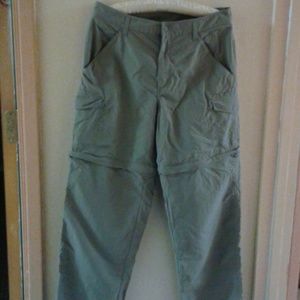 Columbia nylon removable leg sweats