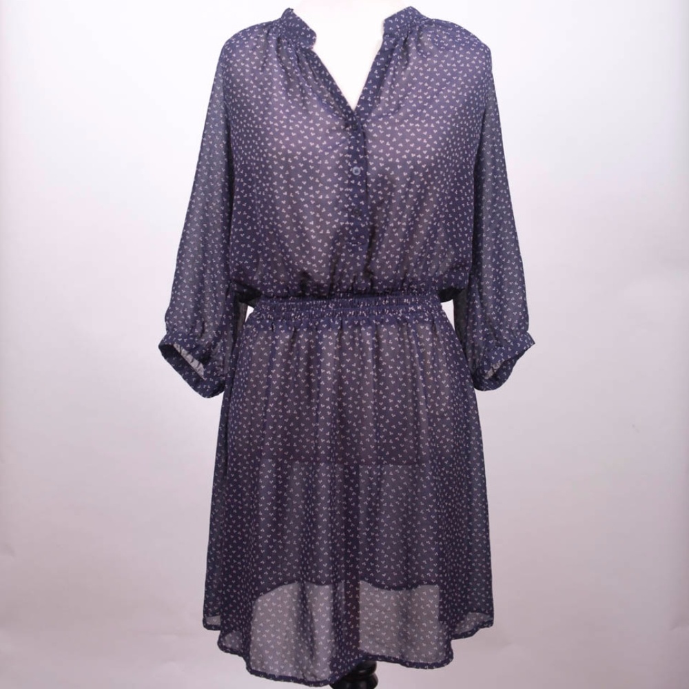 Gap sheer navy prairie dress FALL country girl