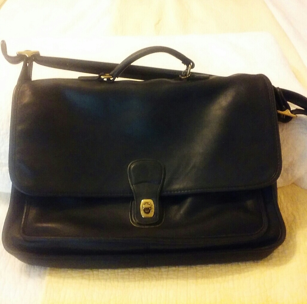 Vintage Coach leather briefcase