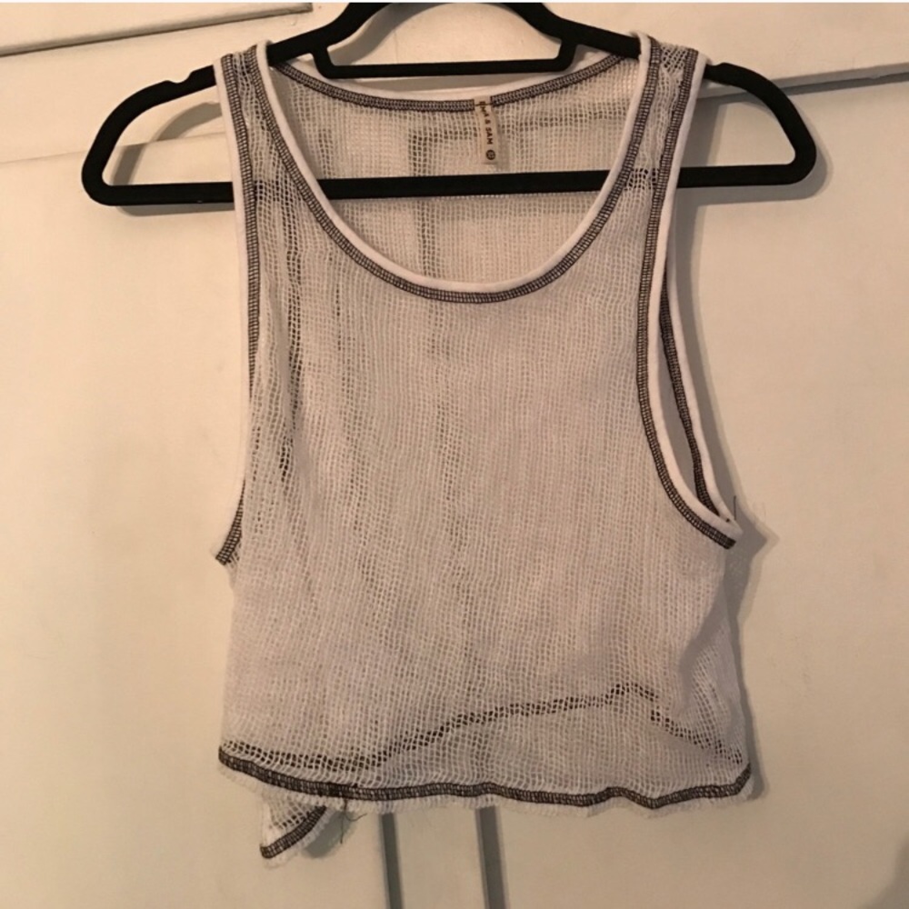 LF ❤️ White Mesh Top