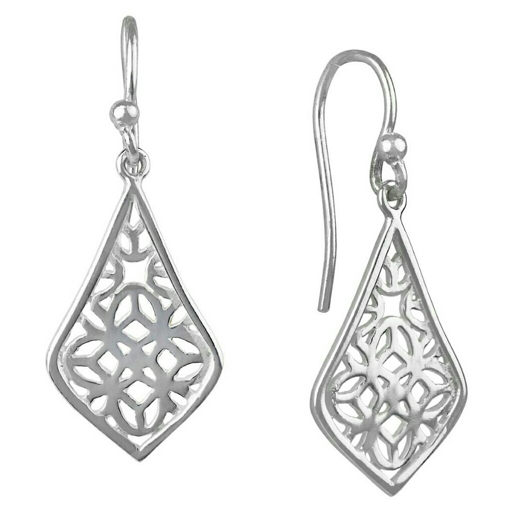 ❌SOLD! 💋 Genuine Sterling Silver Kite Filgree Earrings