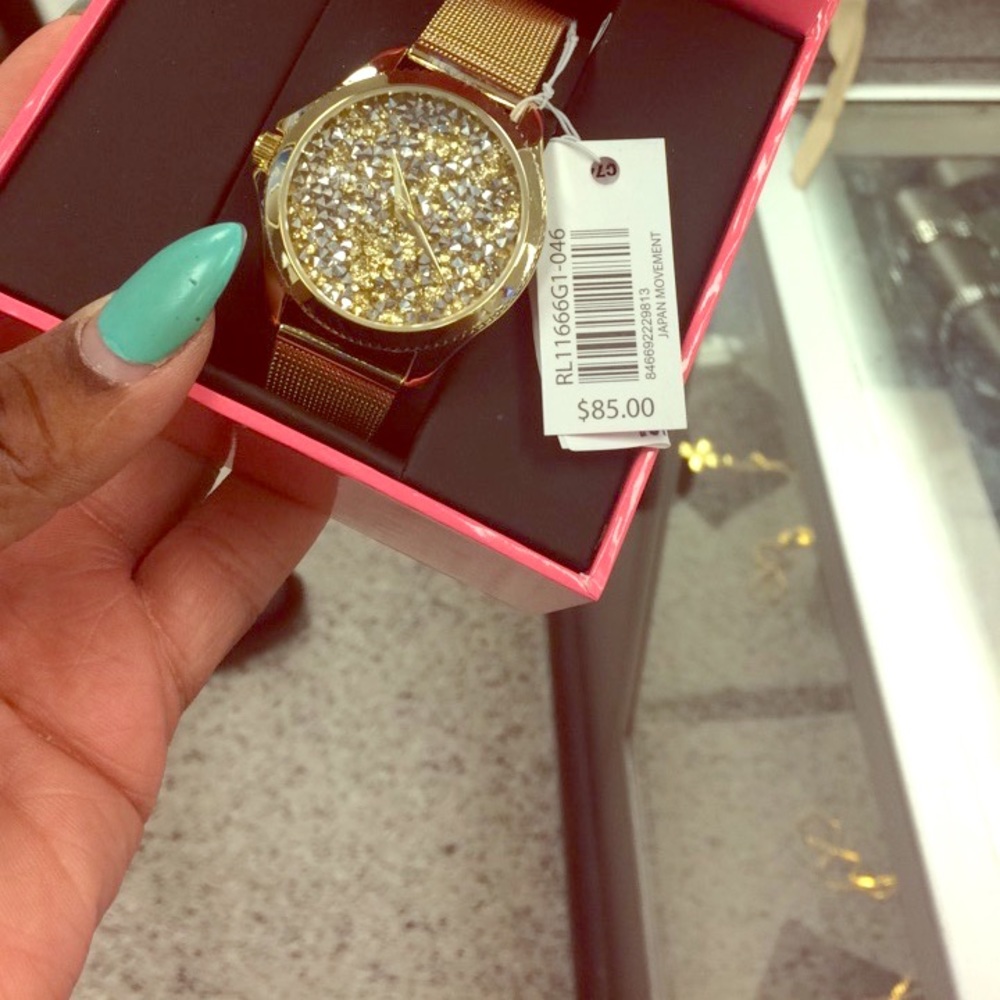 Gold embroidered watch