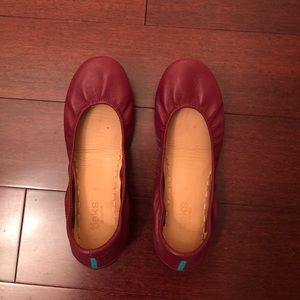 Burgundy Tieks size 9 worn twice