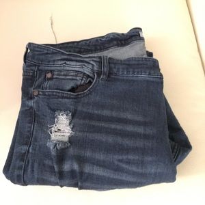 Charlotte Russe+ Refuge Distressed Skinny Jeans