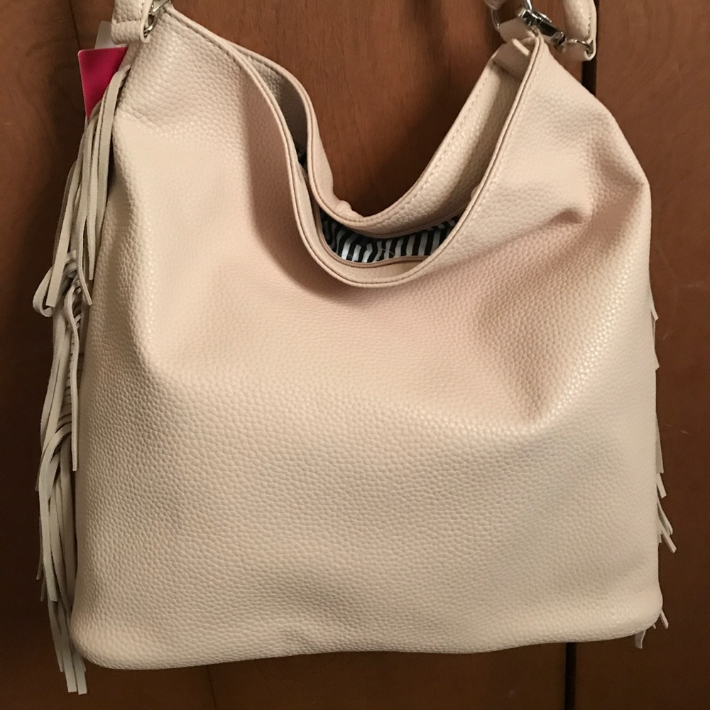 NYC Expressions Pink Hobo Tassel Bag
