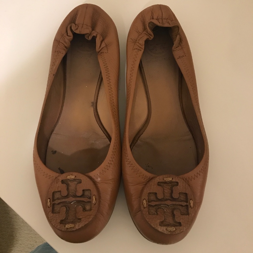 Brown Tory Burch Flats