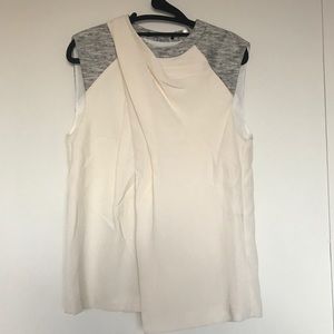 ALEXANDER WANG Draped Silk Shell