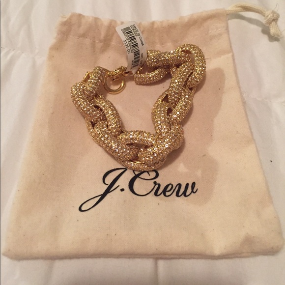 J. Crew Jewelry - J. Crew pave link bracelet