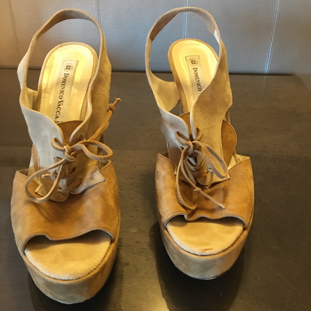 Domenico Vacca suede platform sandals