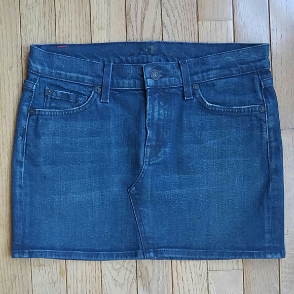 7 For All Mankind Denim Skirt - Picture 2 of 8