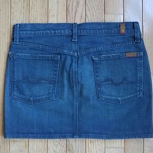 7 For All Mankind Denim Skirt