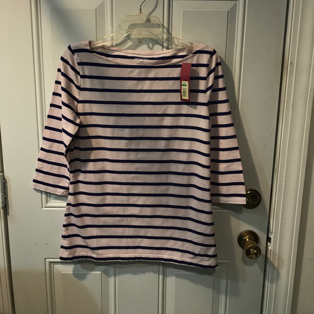 Pink and Blue striped shirt