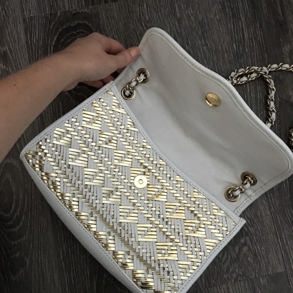 Rebecca Minkoff gold and white shoulder bag - Picture 2 of 2