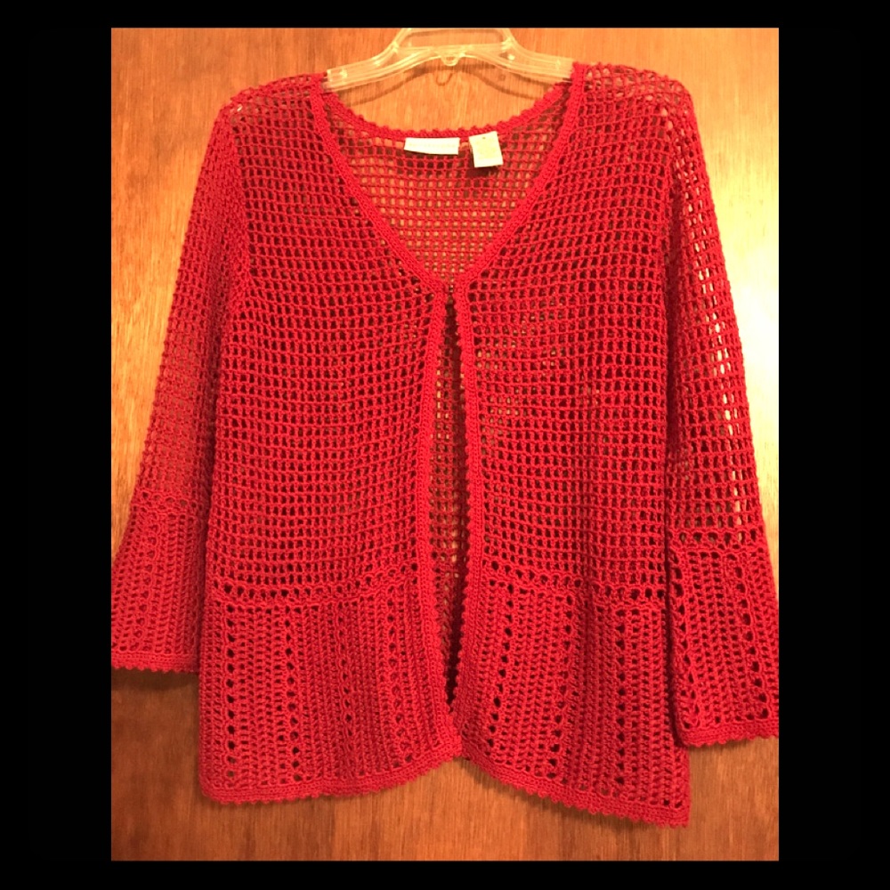 Fishnet vintage-style Cardigan - small