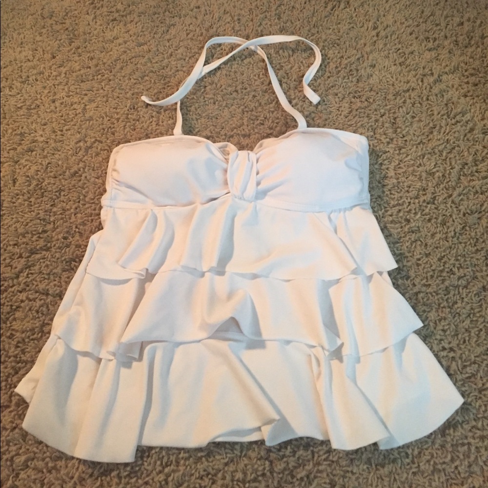 Urban Outfitters Women Bikini Top S White Swim