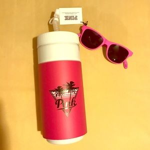 Victoria Secret water bottle and sunglasses!