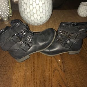 Black Combat boots
