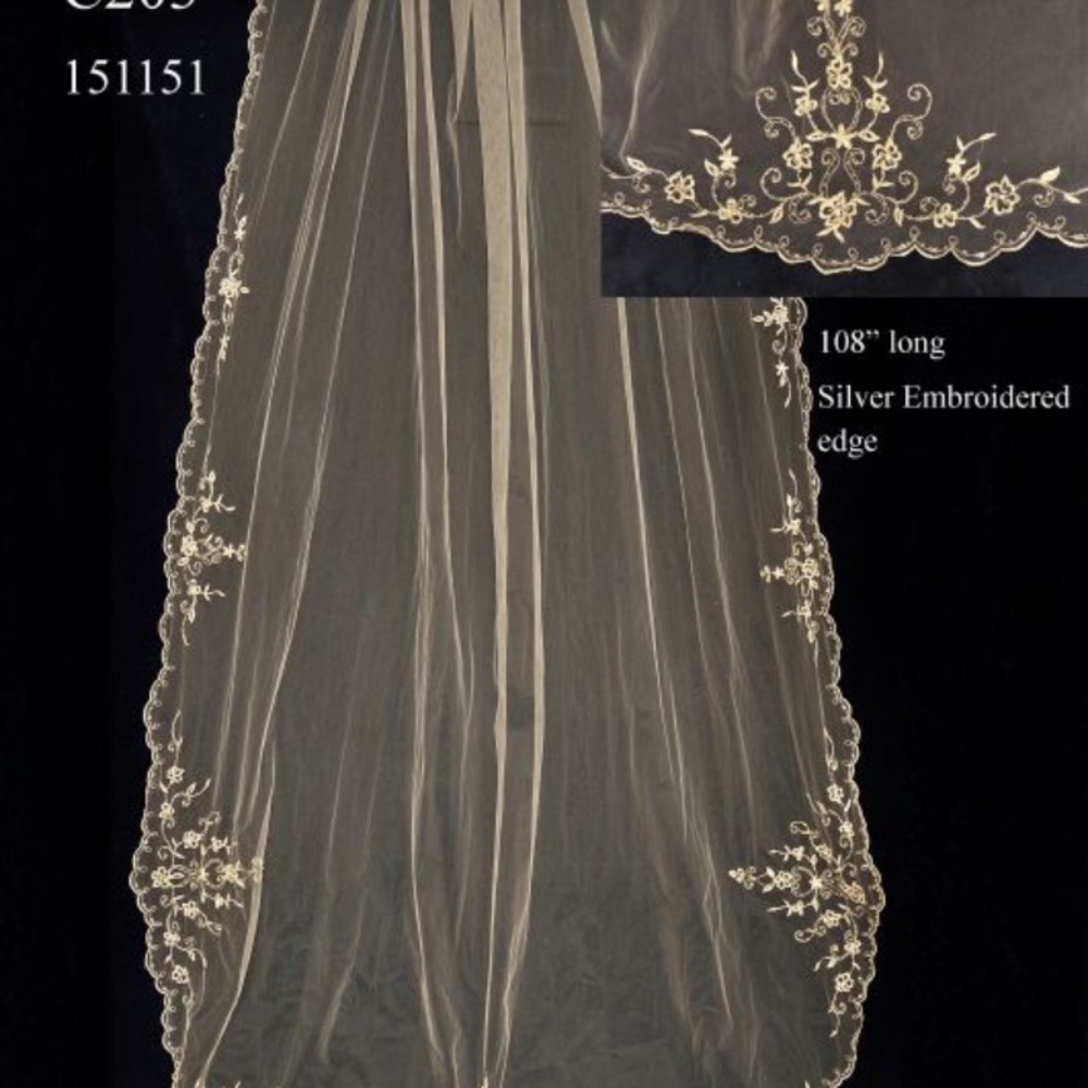 Cathedral length bridal veil