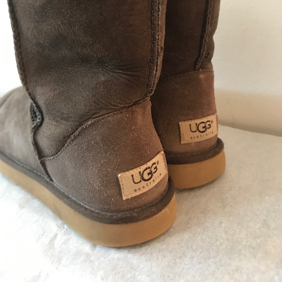 ❌sold UGG BROWN SHEEP LINED BOOTS CLASSIC SHORT - Picture 8 of 8
