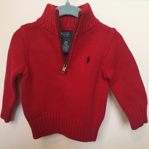 Red Ralph Lauren sweater 18months - Picture 3 of 8