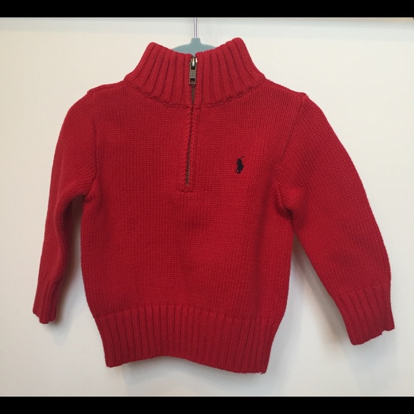 Red Ralph Lauren sweater 18months - Picture 4 of 8